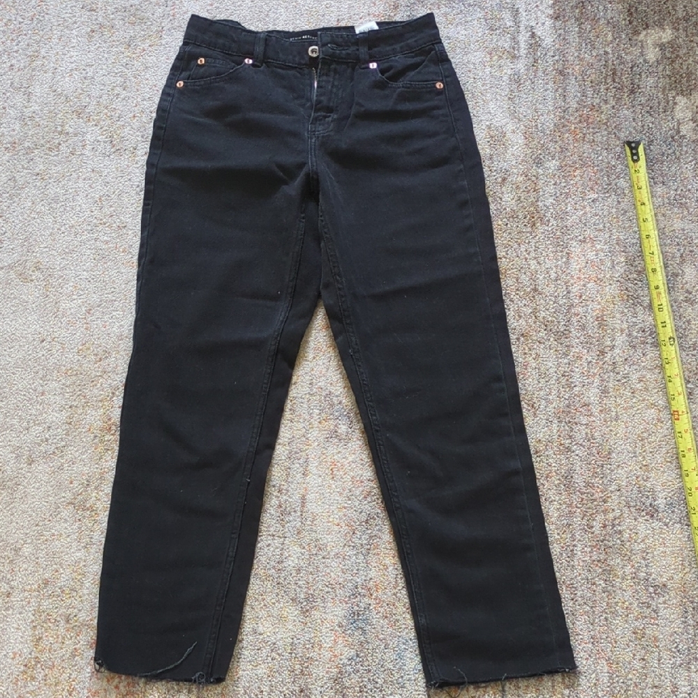 Reserved Black Cropped Ankle Jeans